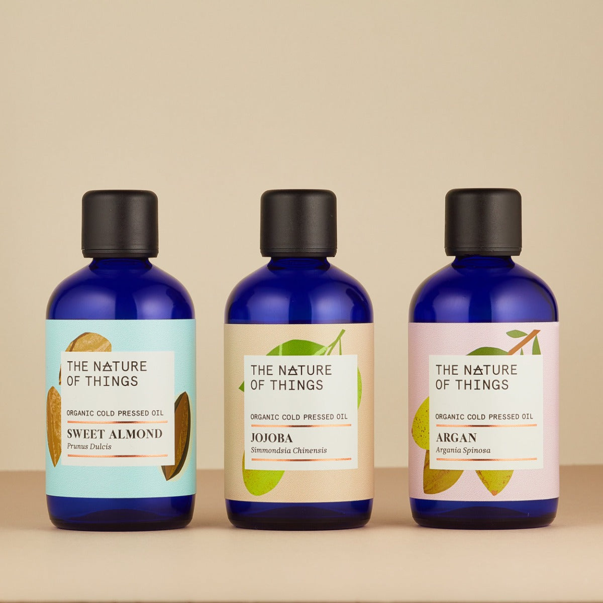 Organic Almond, Argan and Jojoba Oils from The Nature of Things